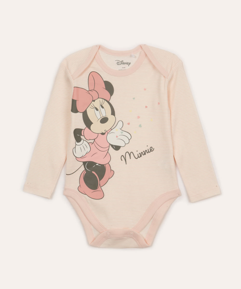 body de algodão infantil minnie off white