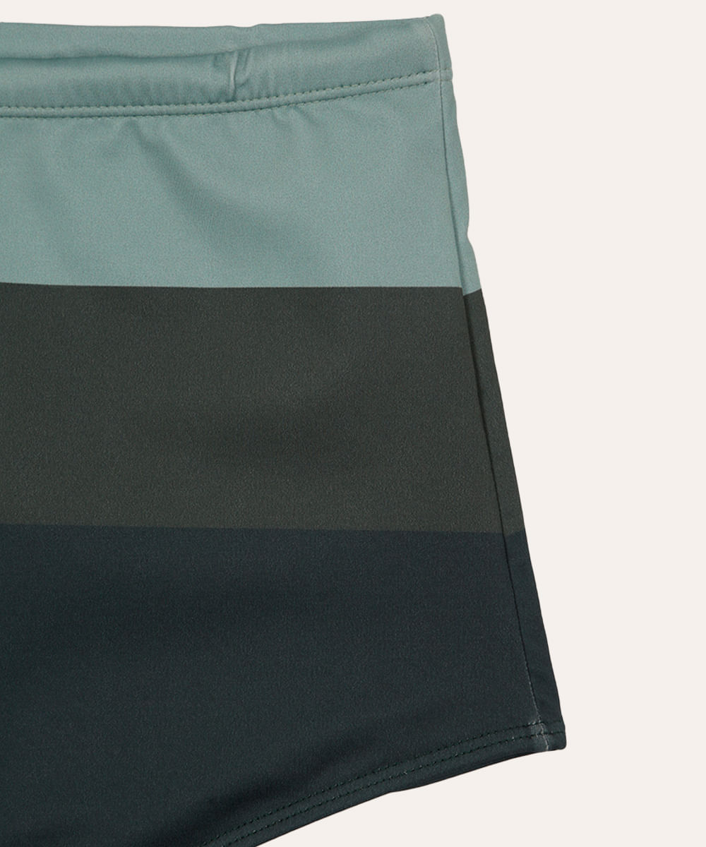 sunga boxer listrada proteção uv verde