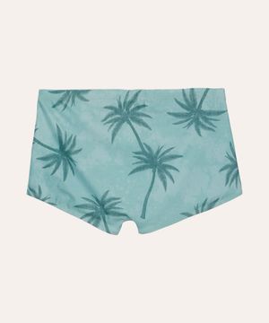 sunga boxer coqueiro proteção uv verde