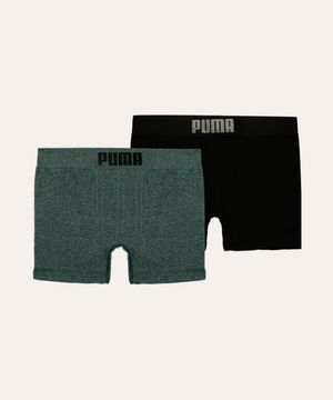 kit de 2 cuecas infantil puma colorido