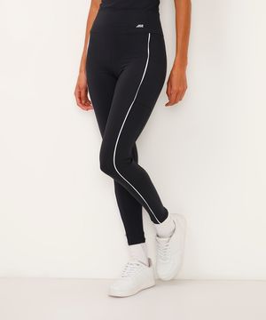 calça legging com bolsos esportiva ace preta