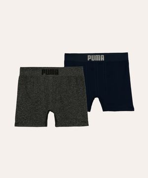 kit de 2 cuecas infantil puma colorido