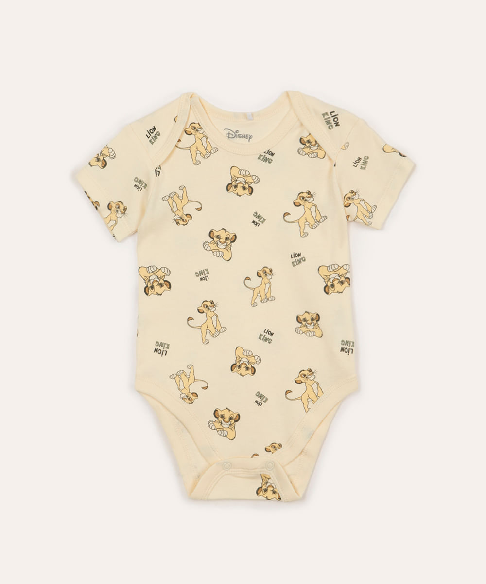 body de algodão infantil simba bege