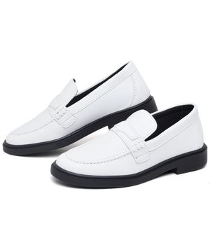 Sapato Mocassim de Salto Feminino DUBUY 1416FG Branco