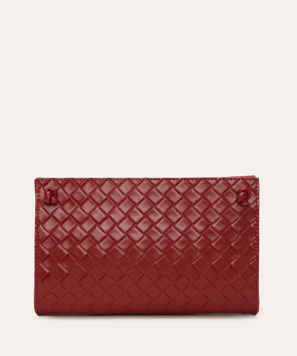 bolsa crossbody tresse vinho