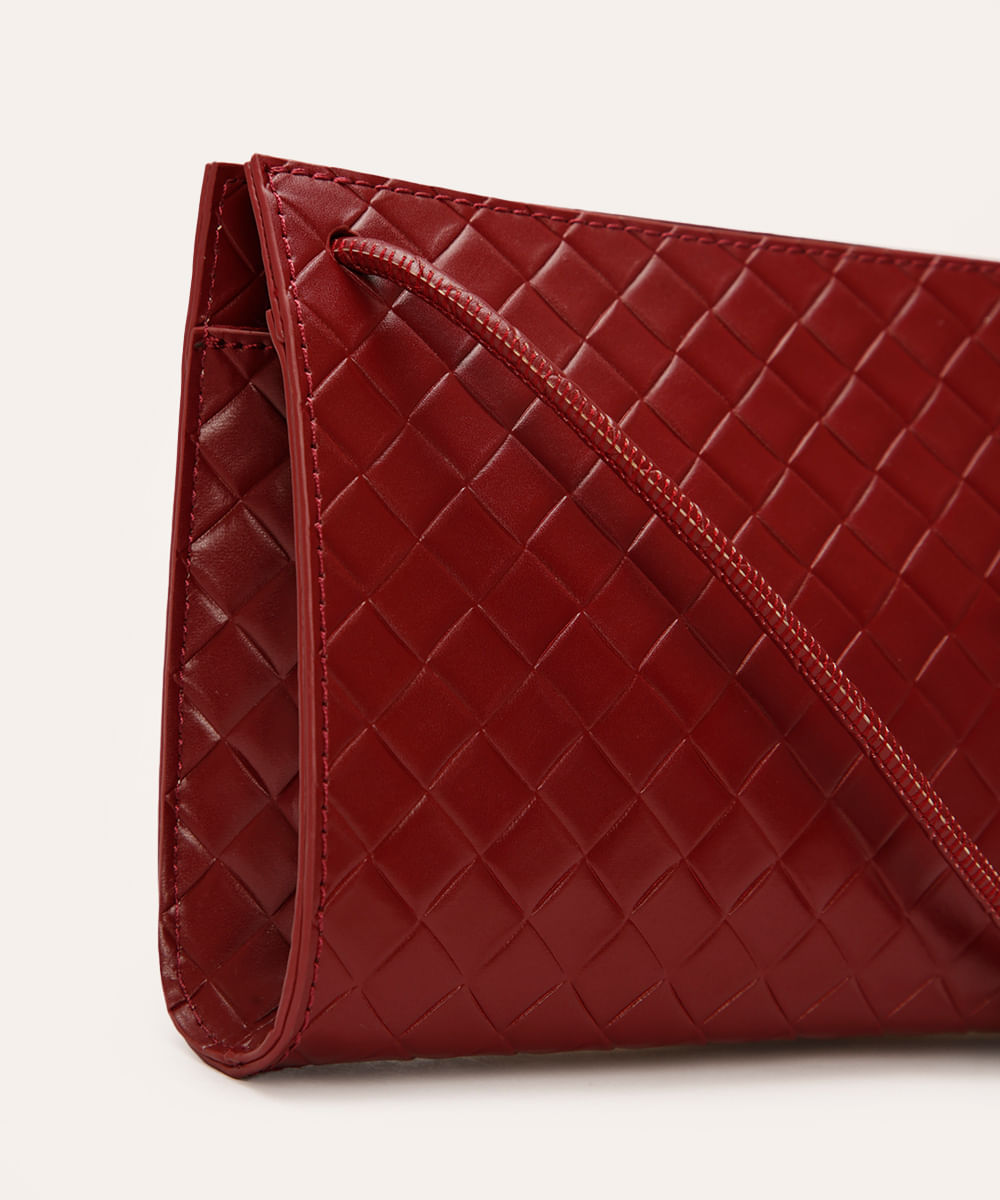 bolsa crossbody tresse vinho