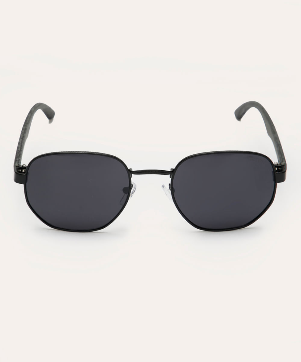 óculos de sol oval unissex triton preto