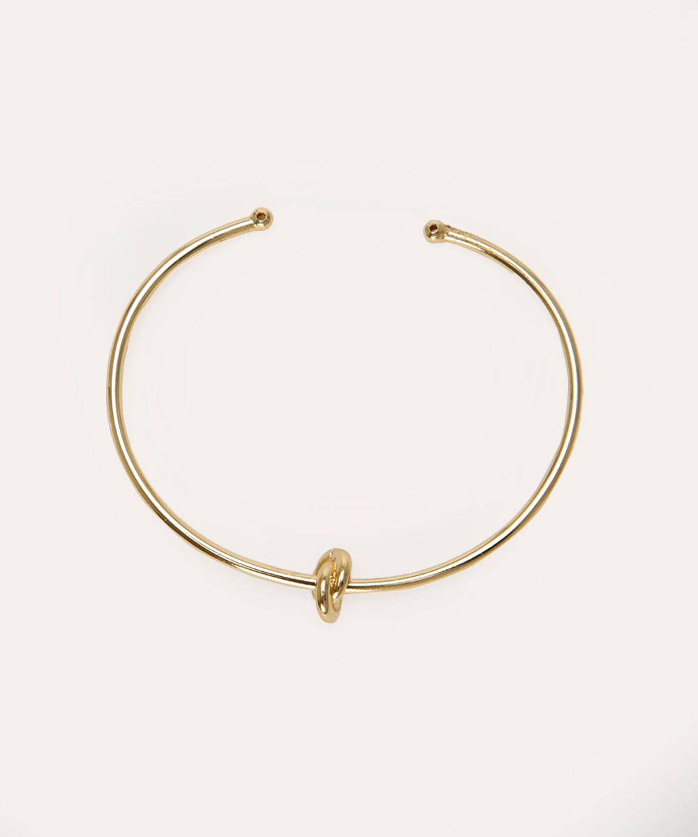 bracelete nozinho dourado