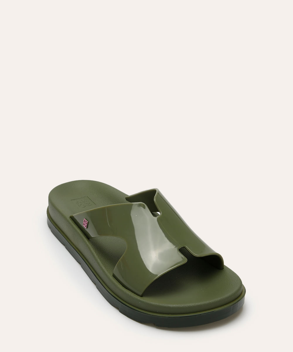 chinelo slide zaxy verde