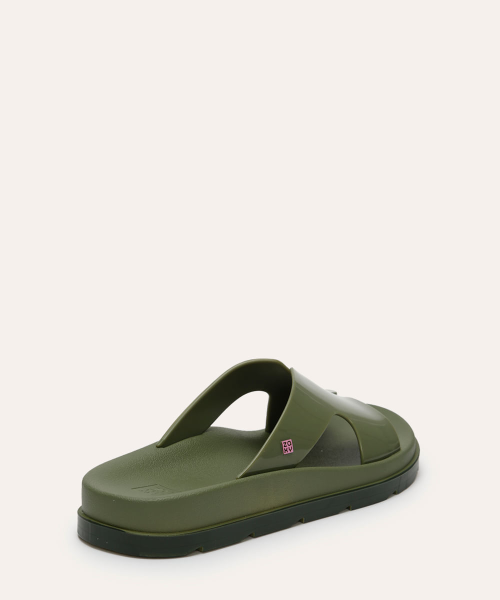 chinelo slide zaxy verde