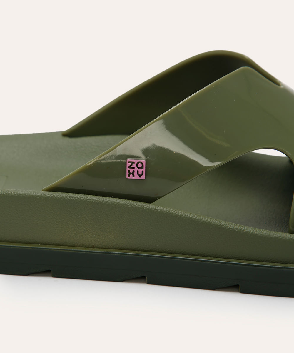 chinelo slide zaxy verde