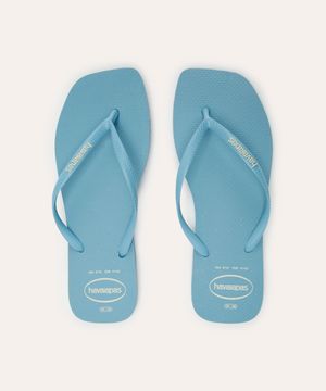 chinelo havaianas slim squar azul