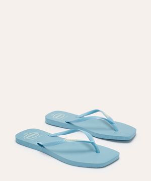 chinelo havaianas slim squar azul