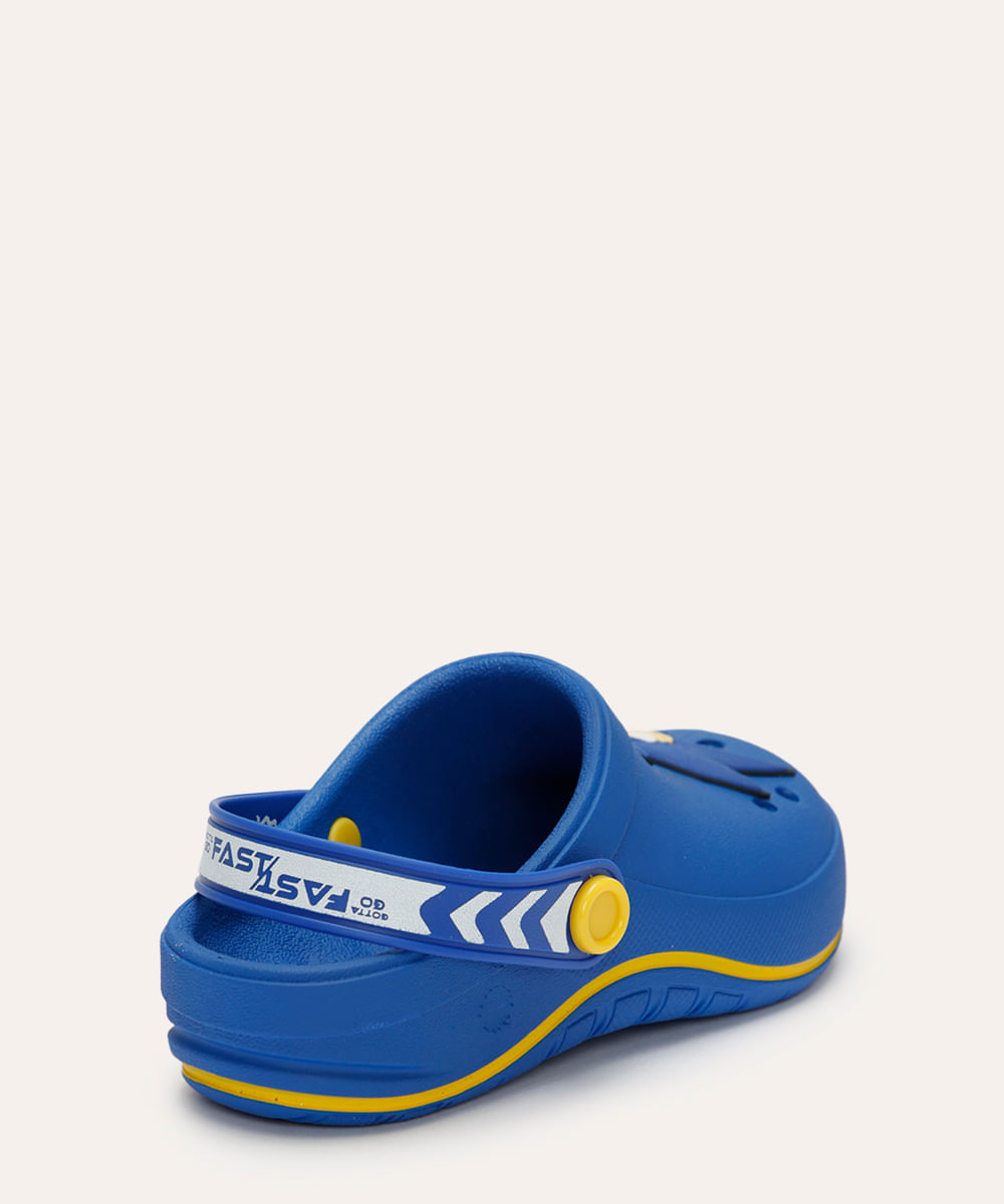 babuche infantil sonic azul