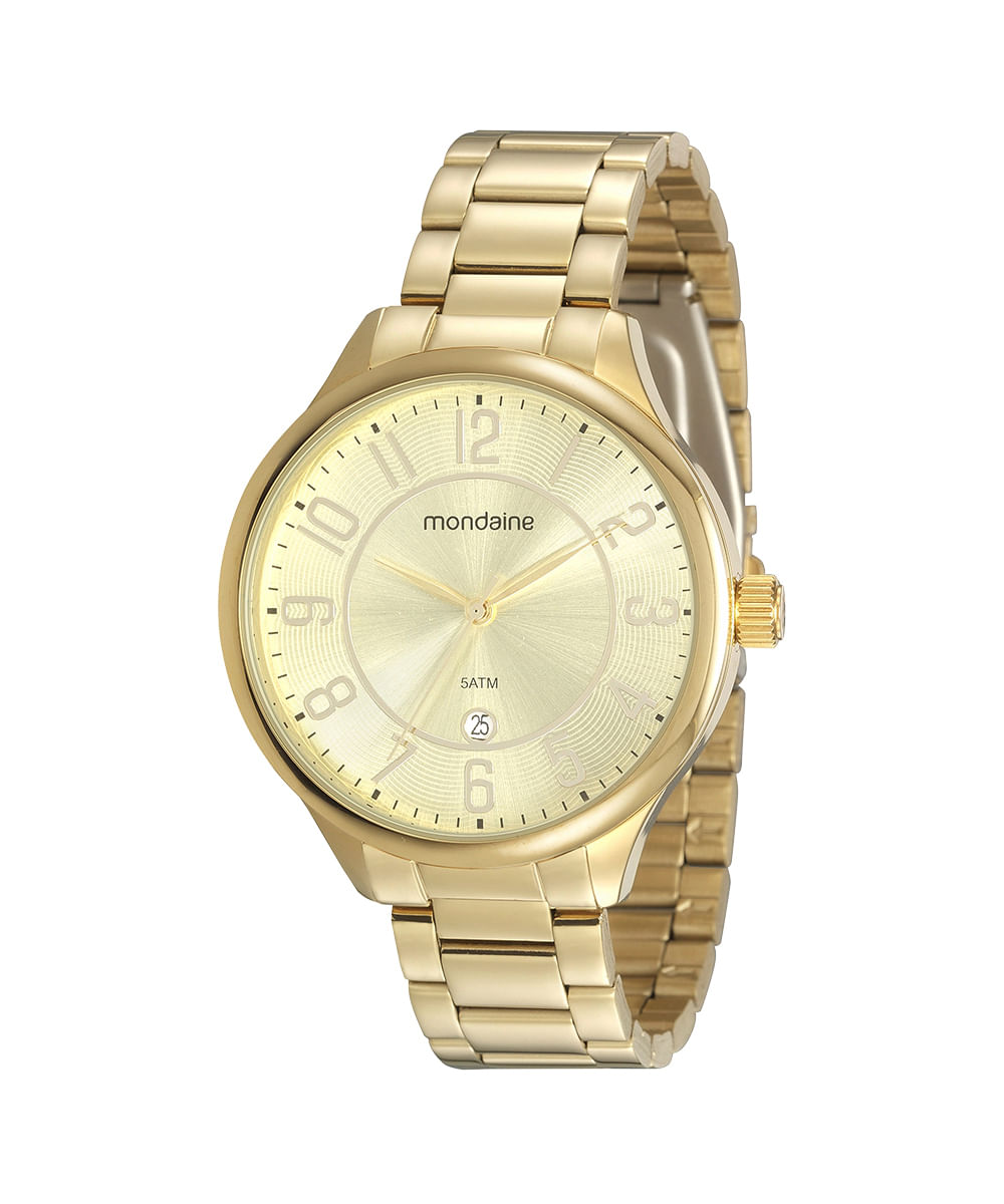 kit relógio analógico mondaine 99503lpmvde1kz dourado
