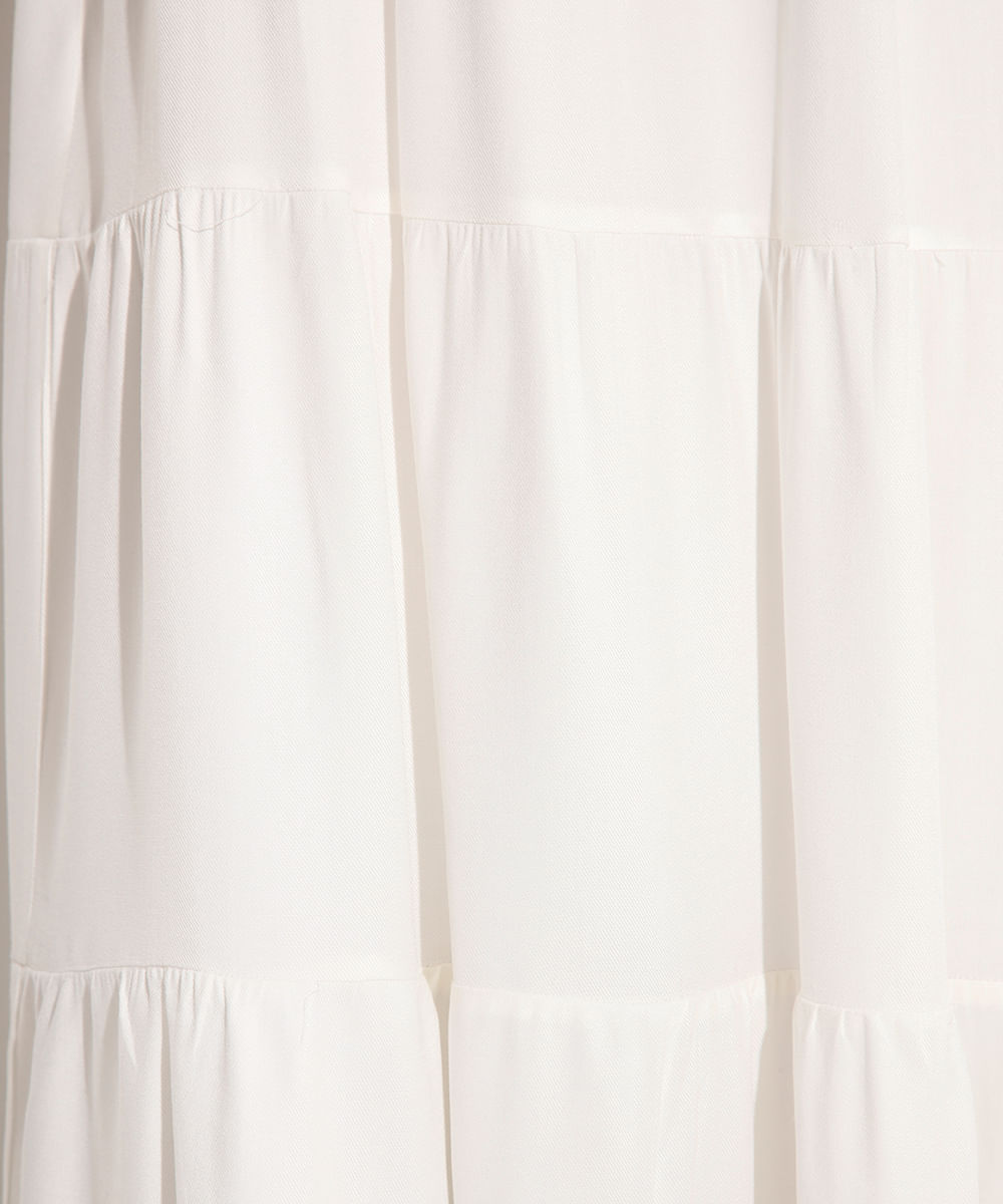 saia longa de viscose mindset off white