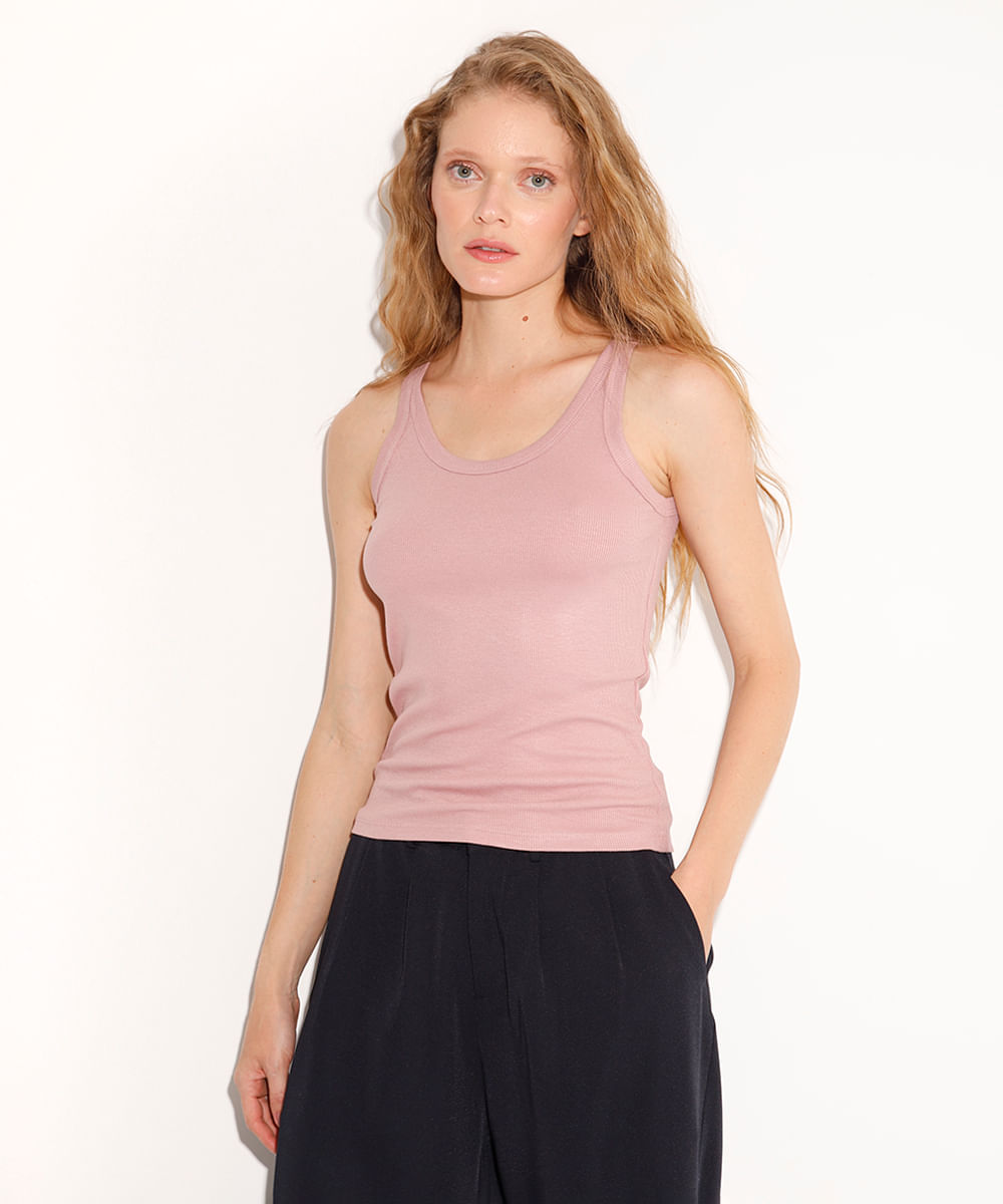 regata de viscose mindset rosa