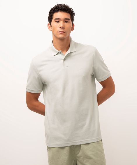 polo comfort básica de piquet - verde