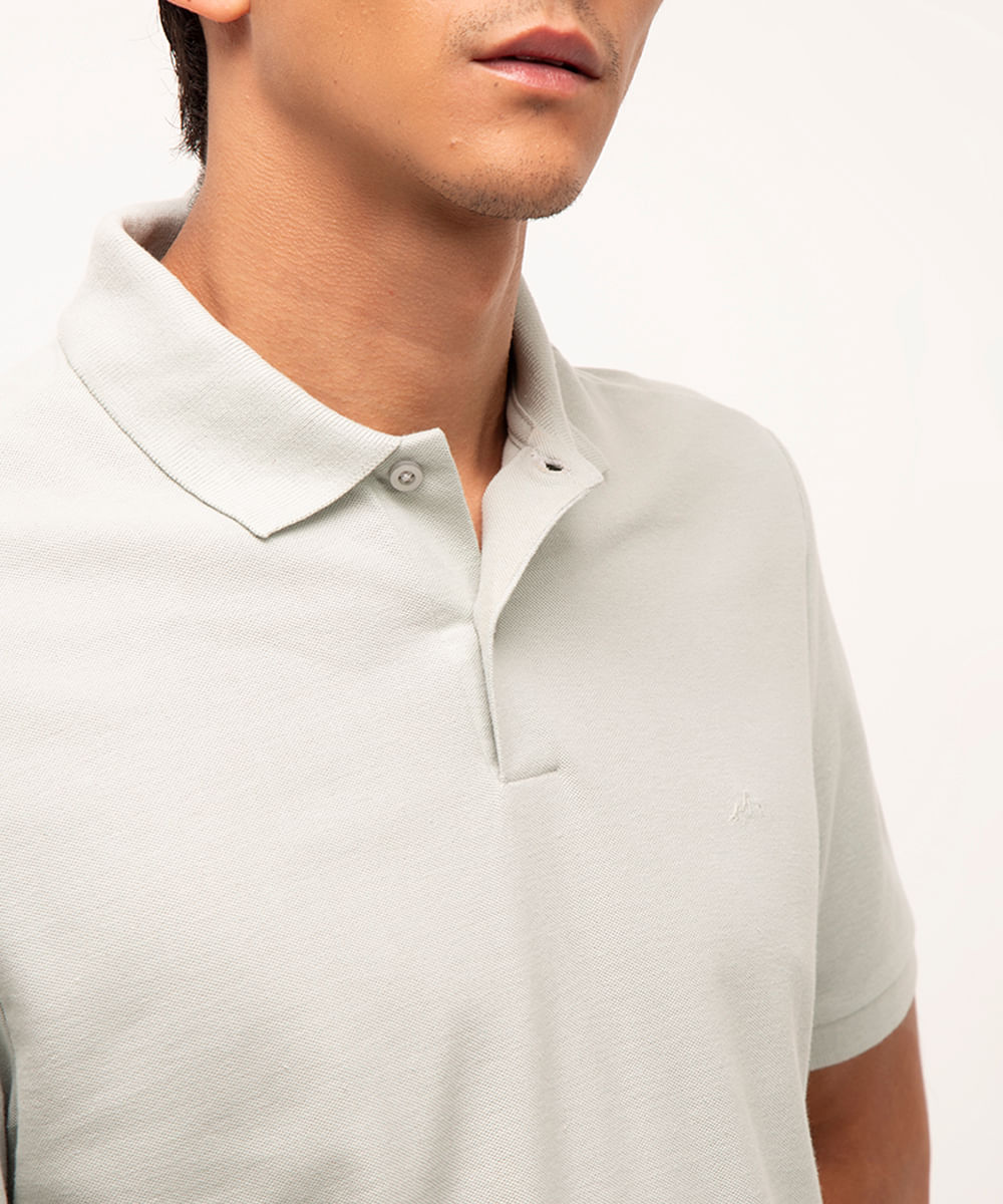 polo comfort básica de piquet - verde