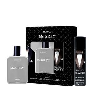 Fiorucci Mr Grey Coffret - Perfume Masculino - Deo Colônia + Desodorante Aerosol