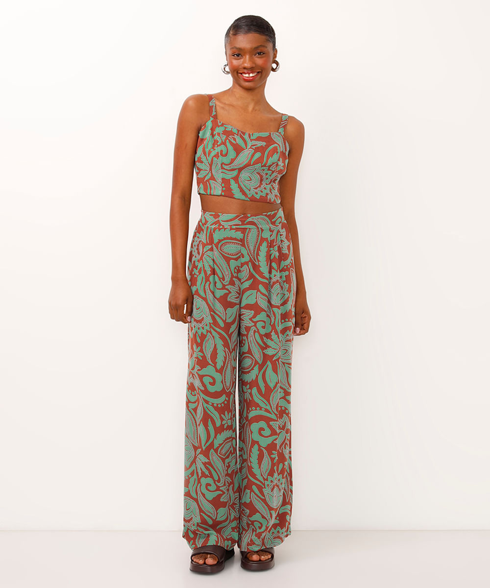 top corset alça fina arasbesco laranja