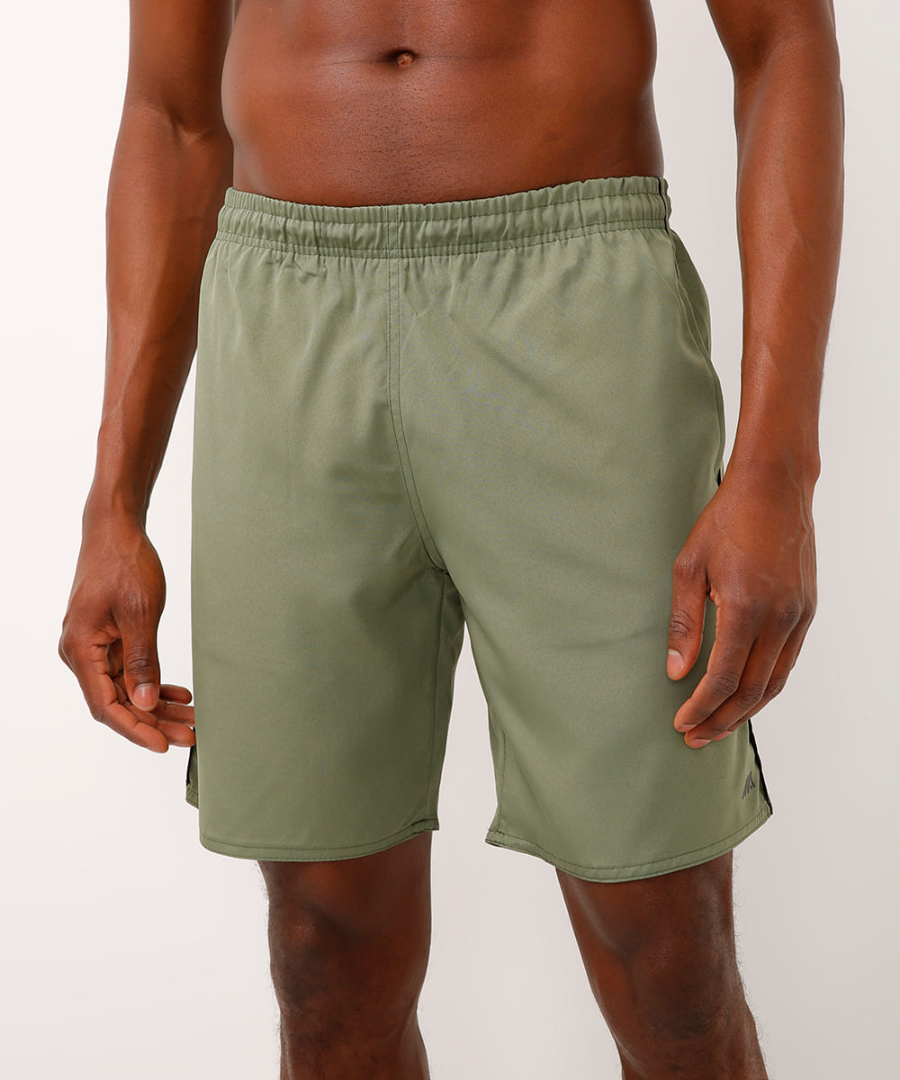 bermuda masculina com bolsos verde