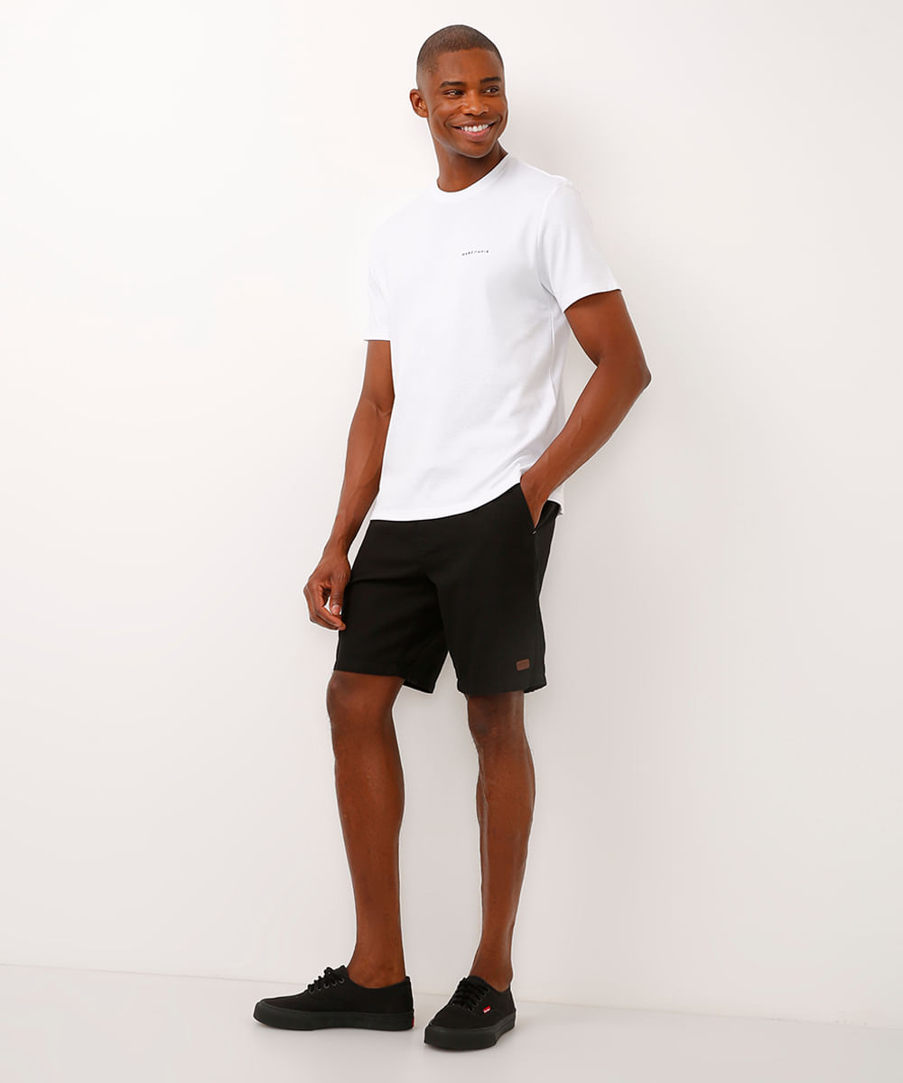 camiseta manga curta maré cheia off white