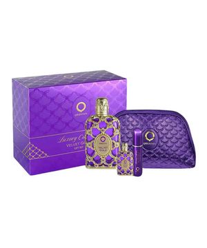 Velvet Gold Orientica Coffret - Perfume Feminino EDP + Travel Size + Aromatizador + Nécessaire