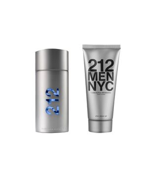 Kit Carolina Herrera 212 Men Nyc EDT Perfume Masculino 100ml e Loção Pós Barba 100ml