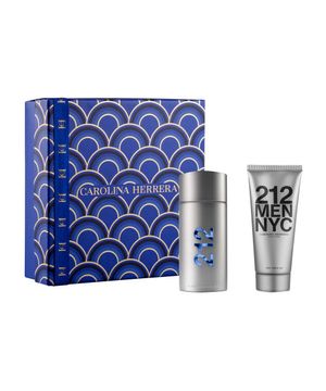 Kit Carolina Herrera 212 Men Nyc EDT Perfume Masculino 100ml e Loção Pós Barba 100ml