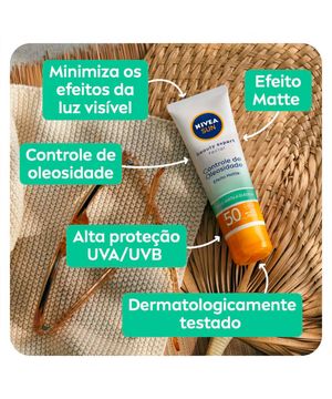 NIVEA Kit – Protetor Solar Sun Protect & Hidrata FPS50 200ml + Protetor Solar Facial Sun Beauty Expert Pele Oleosa FPS50 50g