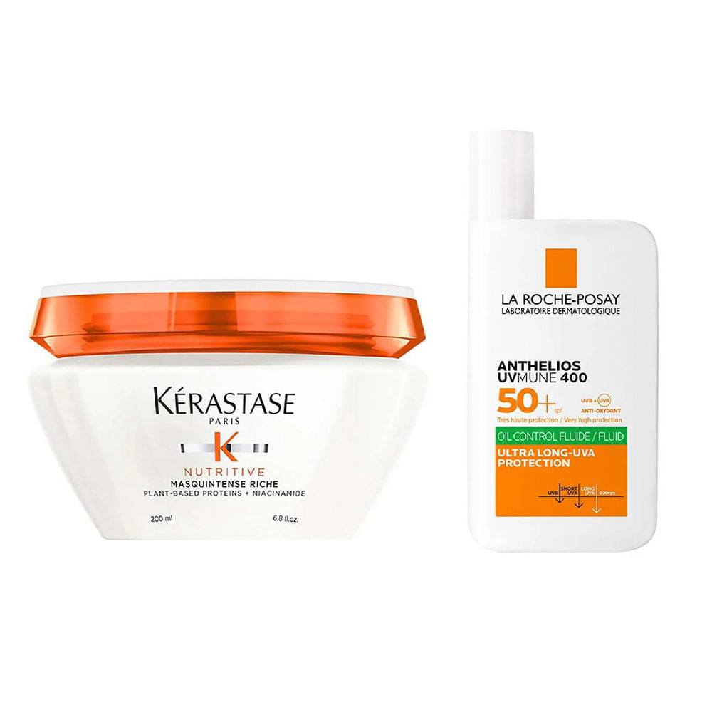 Kérastase e La Roche-Posay Kit – Máscara Capilar + Protetor Solar Facial