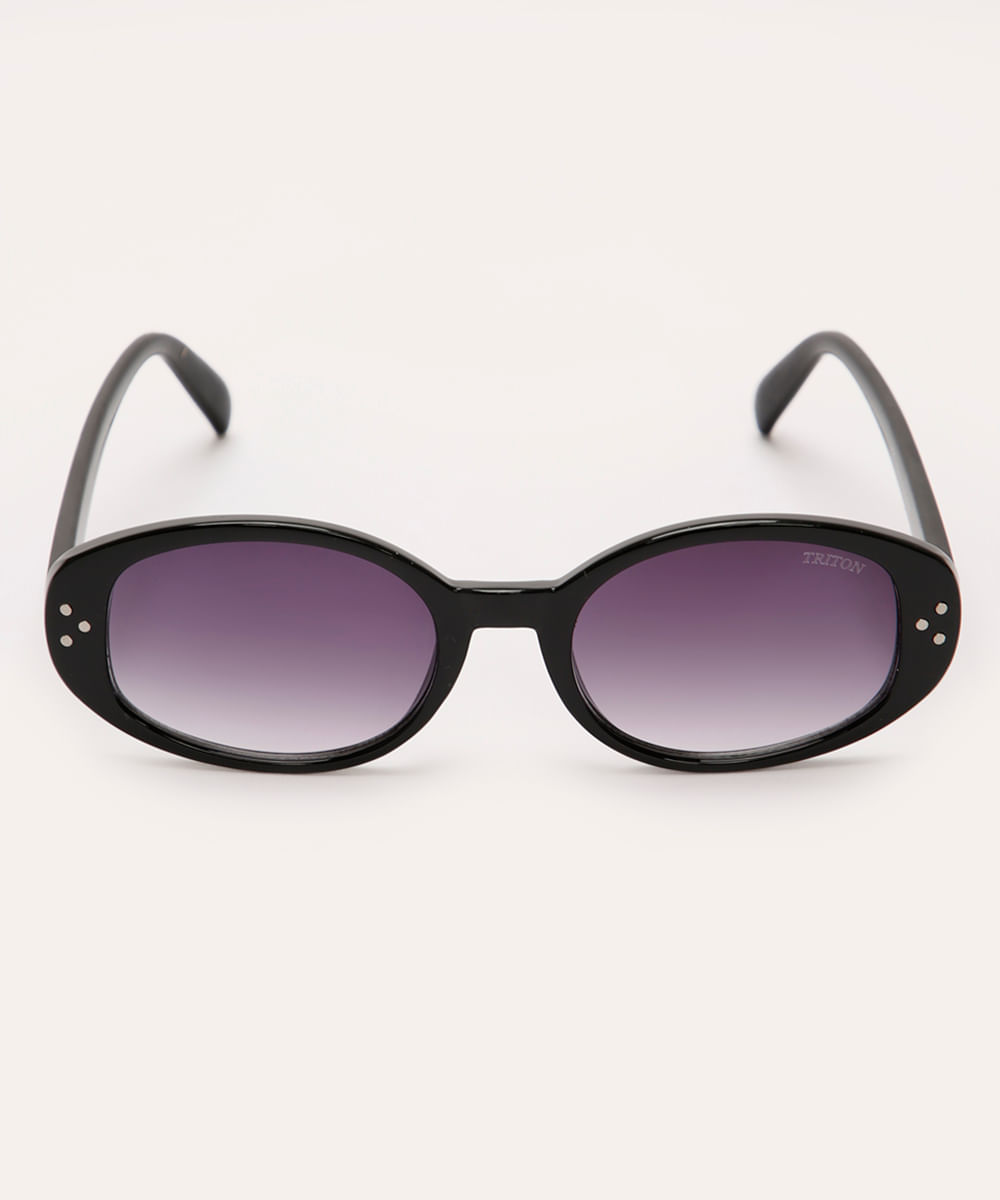 óculos de sol oval triton preto