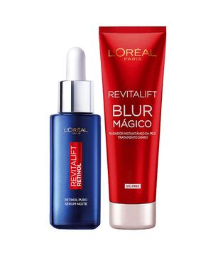 L’Oréal Paris Revitalift Kit – Sérum Facial Antirrugas Noturno Retinol 30ml + Primer Blur Mágico 27g