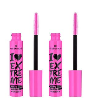 Essence I Love Extreme Crazy Volume Kit de Maquiagem – 2 Máscaras de Cílios