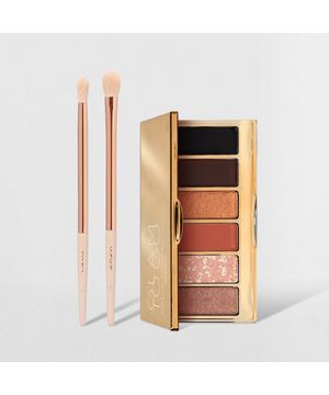 Kit Paleta de Sombras Glam To Go + Pincéis de Maquiagem (3 Produtos)