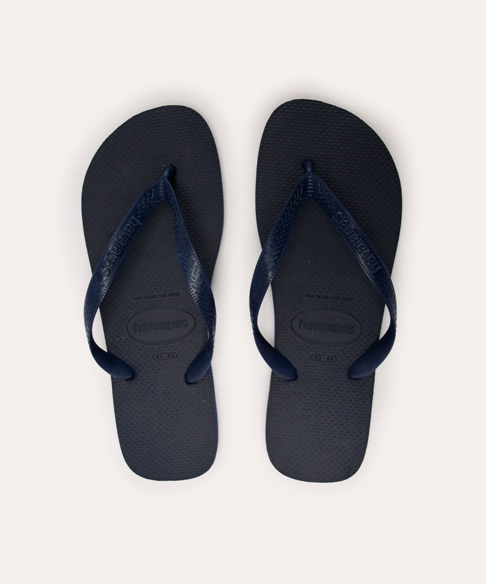 chinelo havaianas top azul marinho