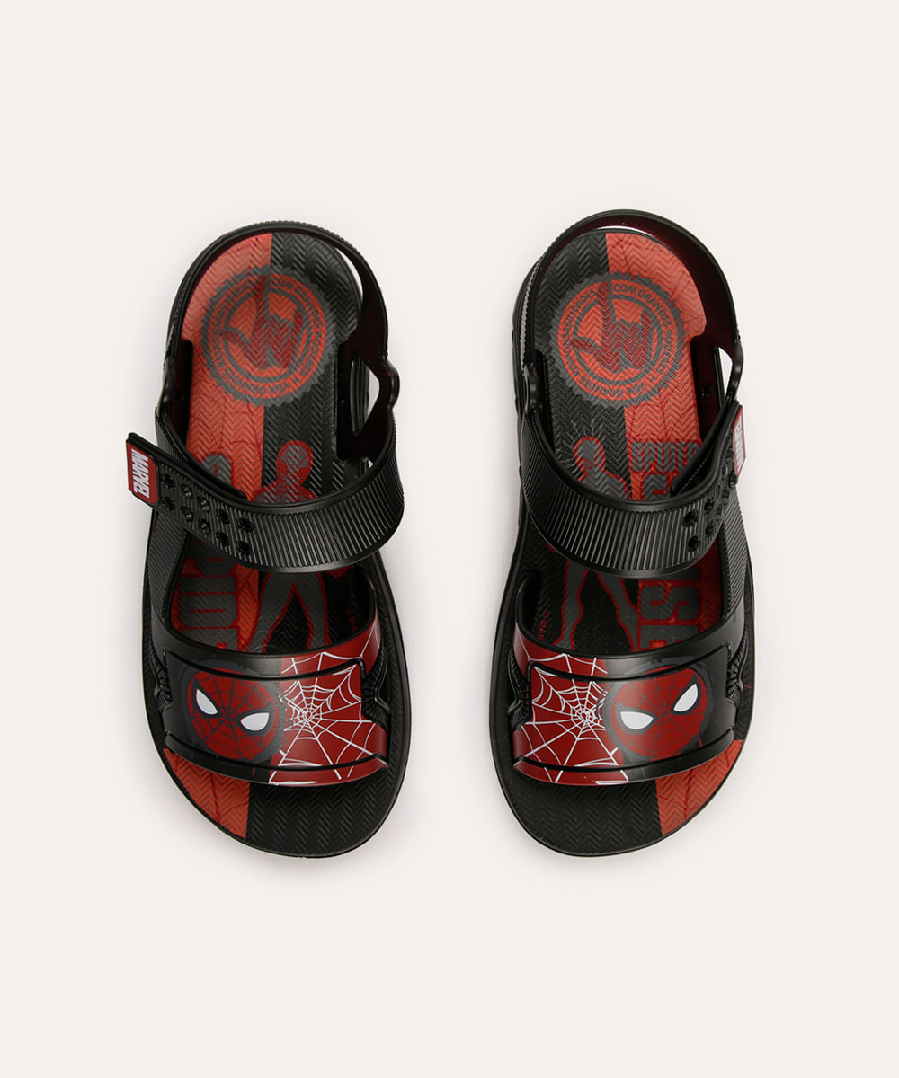 papete infantil homem aranha preto