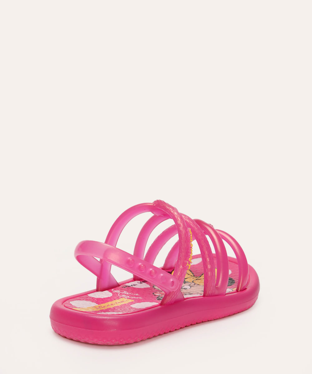 sandália infantil ipanema minnie rosa
