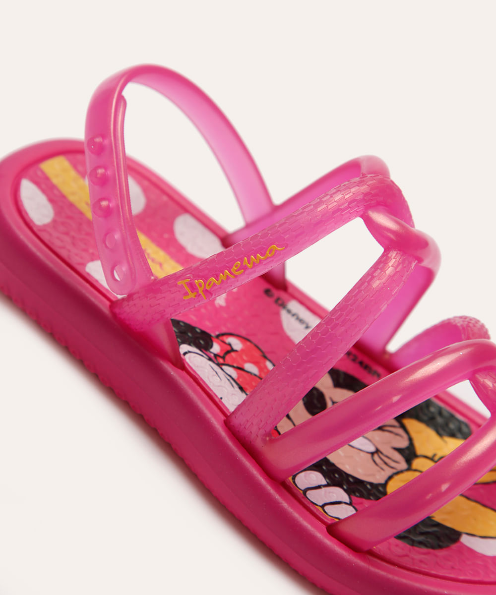 sandália infantil ipanema minnie rosa