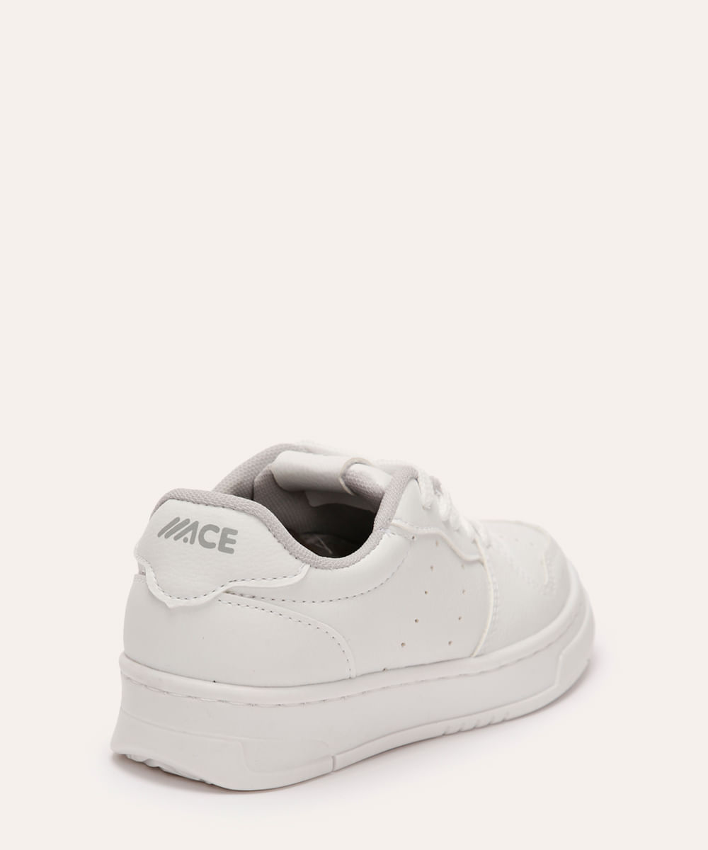 tênis casual infantil branco