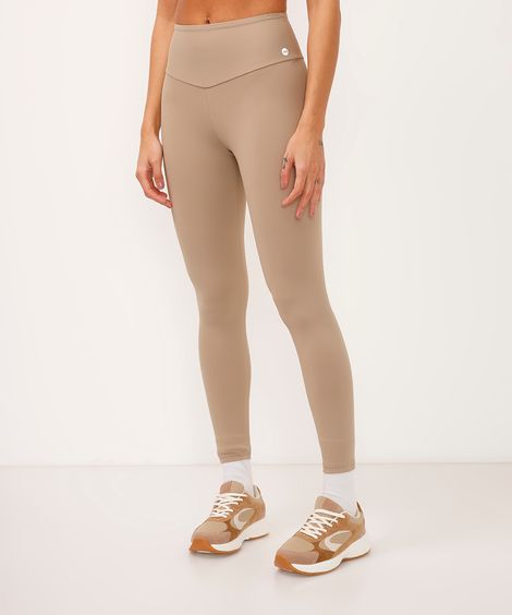 calça capri básica esportiva marrom