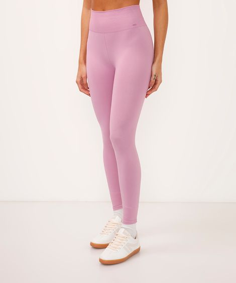 calça legging sem costura esportiva lilás