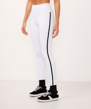 calça legging bicolor esportiva ace off white