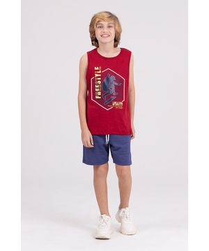 Conjunto Regata Infantil Freestyle Bordo