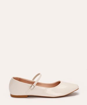 sapatilha boneca com fivela oneself off white