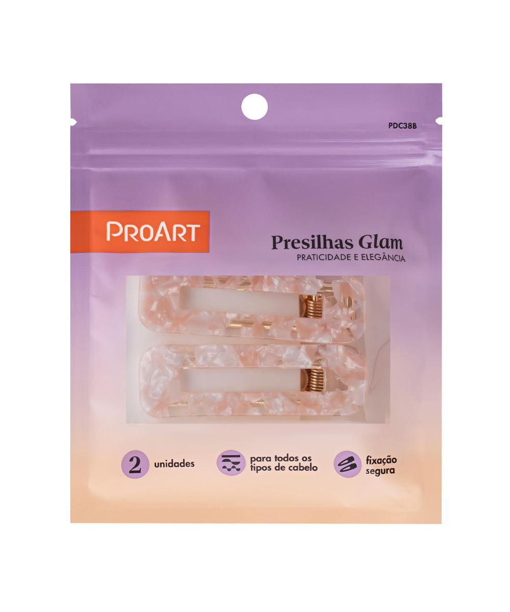 presilhas proart glam rosa