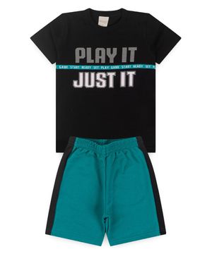 Conjunto Verão Menino Camiseta E Bermuda play