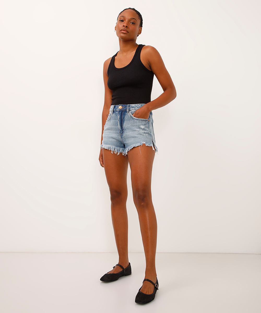 Cea Short Jeans Da C&a C&a Shorts Cintura Media C&a