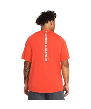 Camiseta de Treino Masculina Under Armour Tech Reflective Laranja